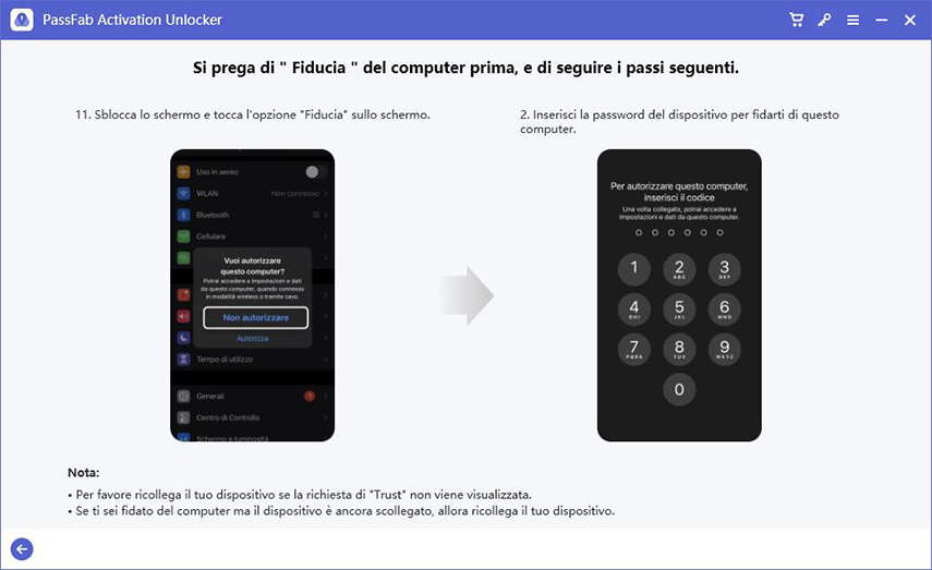 come utilizzare lo sblocco dell'attivazione passfab