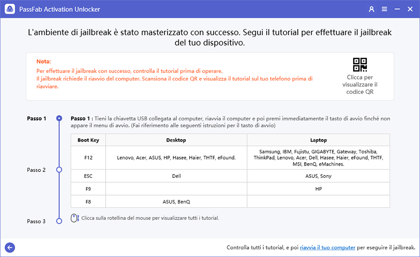 segui il tutorial sul jailbreak per eseguire il jailbreak del tuo iPad