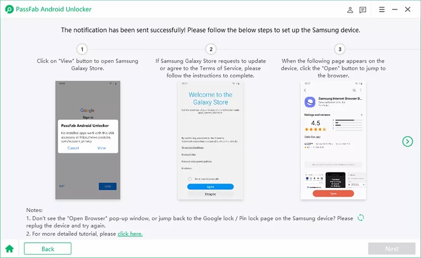 set up samsung device