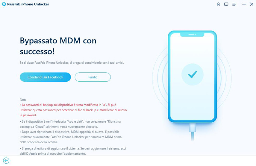 Come sbloccare iPhone senza codice. Bypass MDM concluso