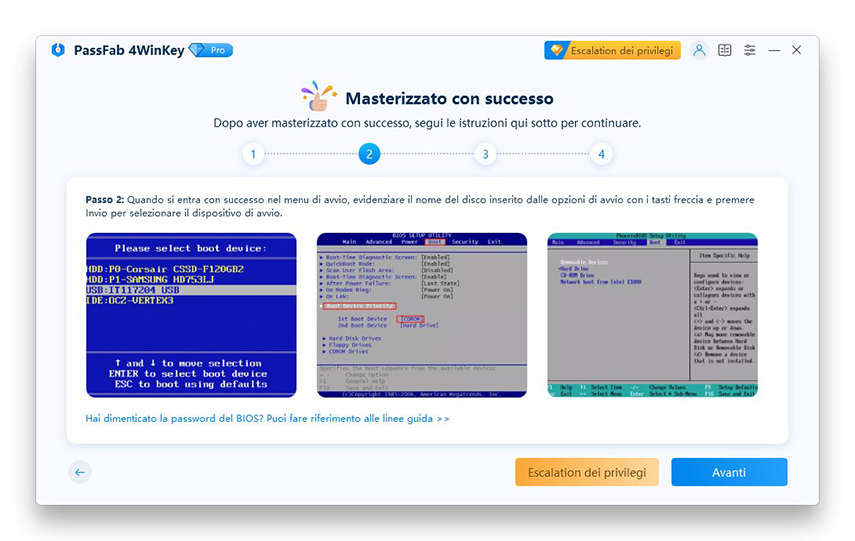 passaggio 2 guida passfab 4winkey