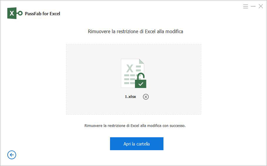 togliere password excel-4