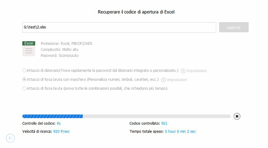 recupero password
