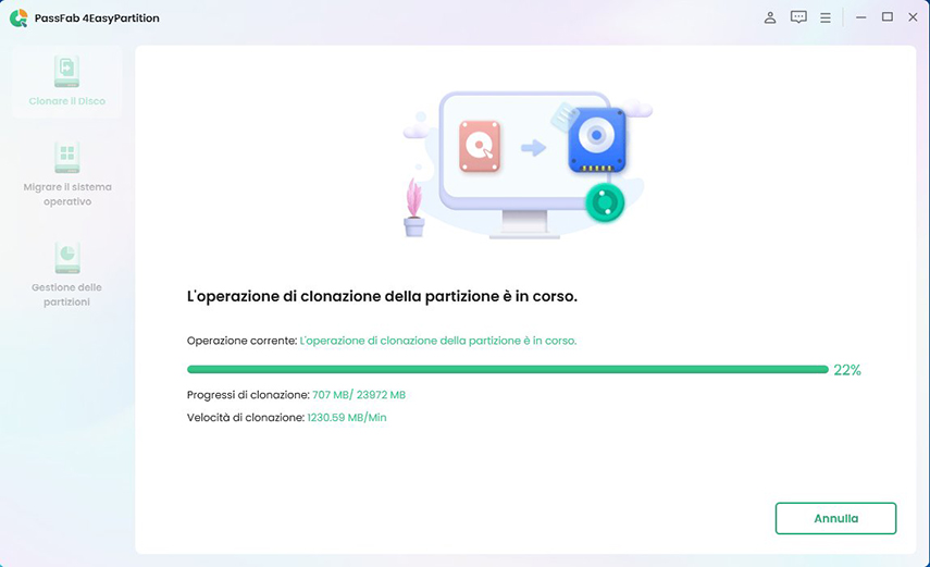clonare il disco con PassFab 4EasyPartition