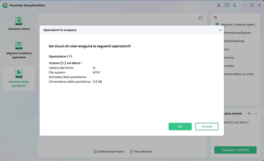 aggiungi per eseguire l'attività
