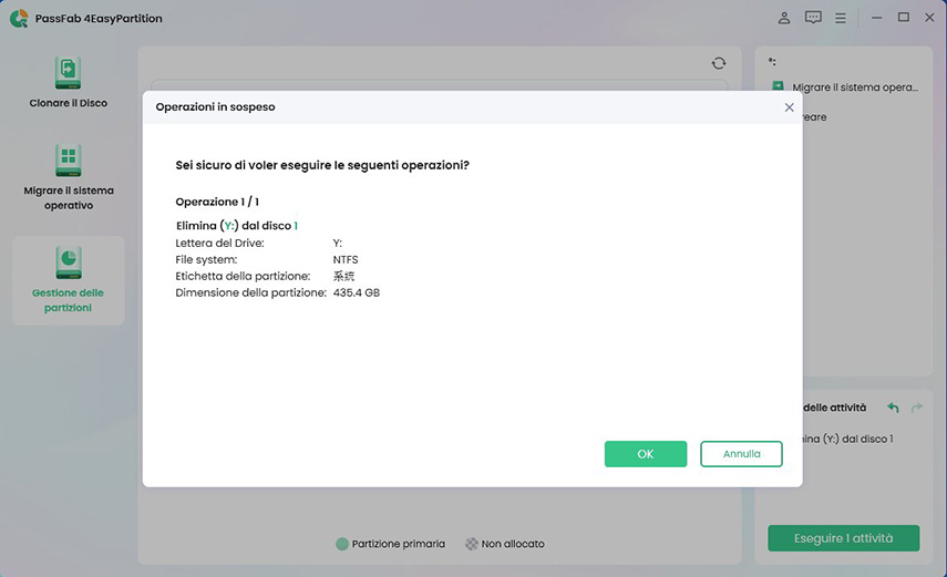 Eliminare la partizione in Windows 11 con PassFab 4EasyPartition