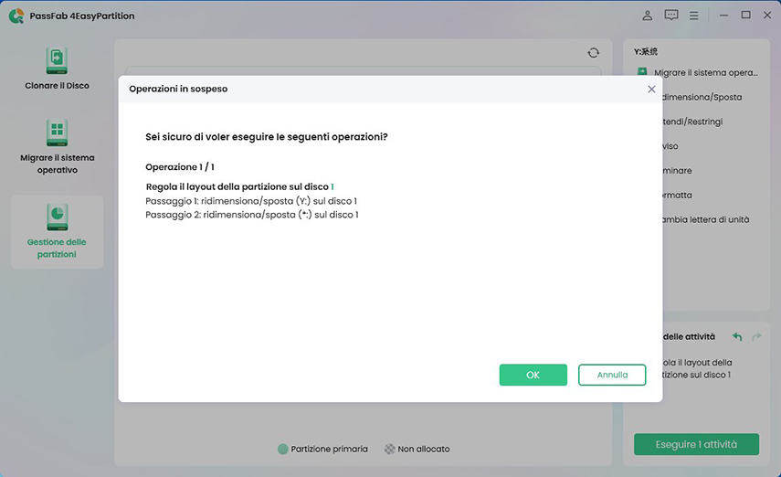 allocare un disco rigido con PassFab 4EasyPartition