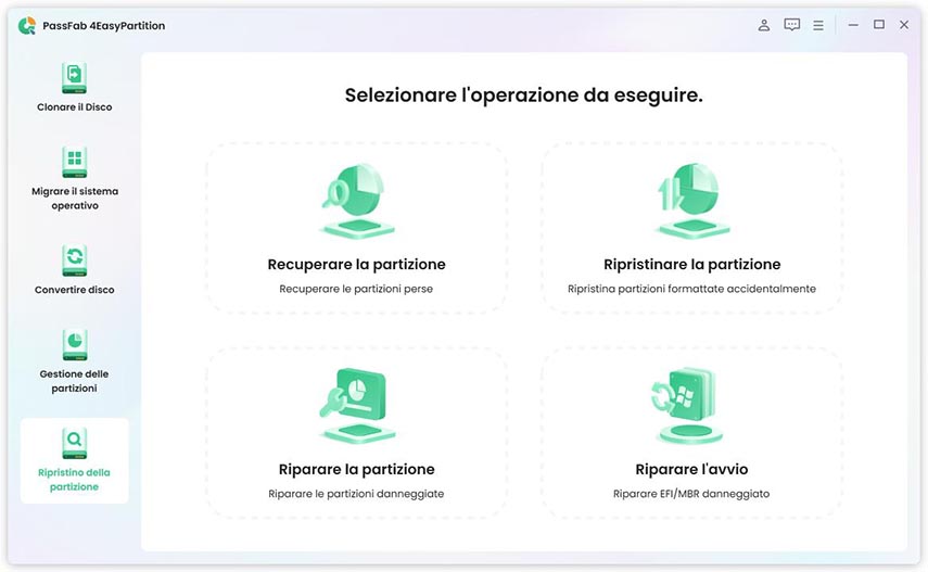 recuperare la partizione