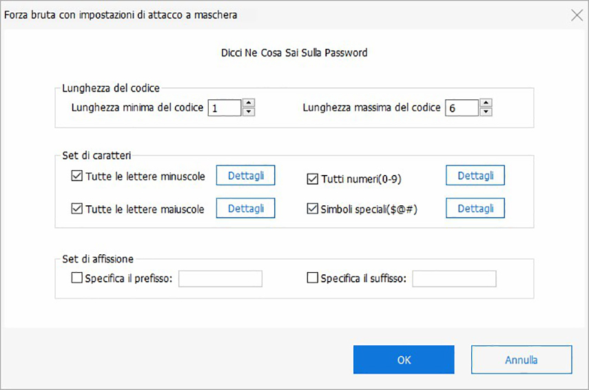 Brute Force with Mask Attackin passfab for rar
