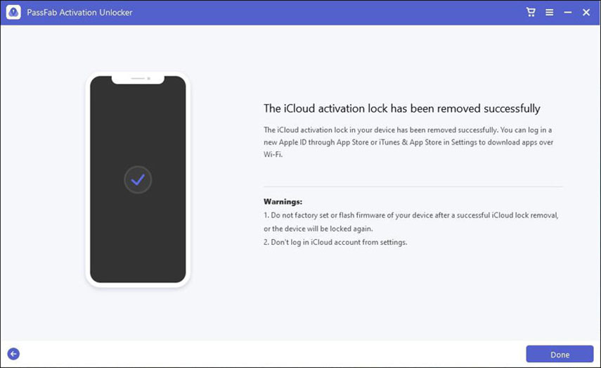 iPhone bloccato durante aggiornamento. Blocco attivazione iCloud rimosso con PassFab Activation Unlocker