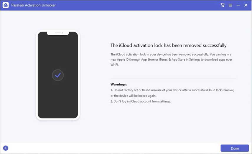 iCloud bypass tool. Rimozione attivazione iCloud con successo
