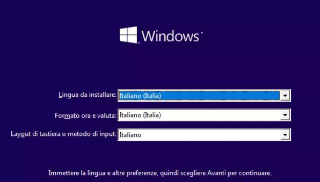 resettare password Windows 10 con prompt dei comandi-avvio da usb