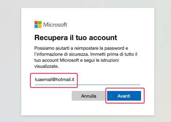 reimpostare la password tramite l'account microsoft per risolvere dopo l'aggiornamento di windows 10 non riesco ad inserire la password