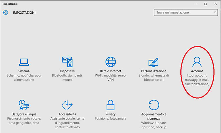 come togliere la password dal pc account windows