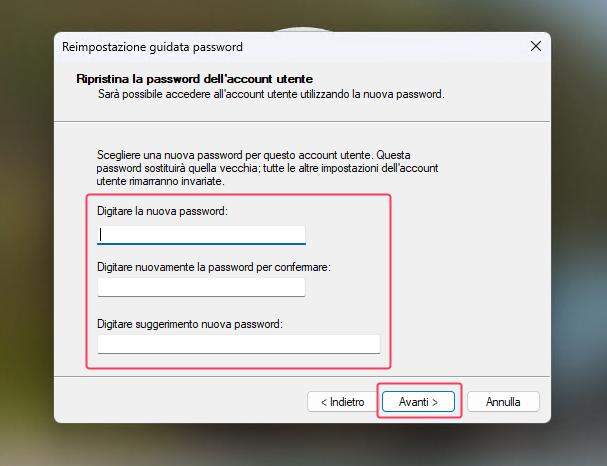 Reimposta password windows-3