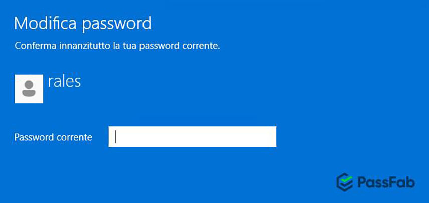 password corrente