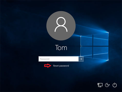 reset password