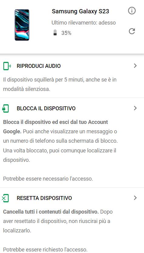 gestore dispositivi android