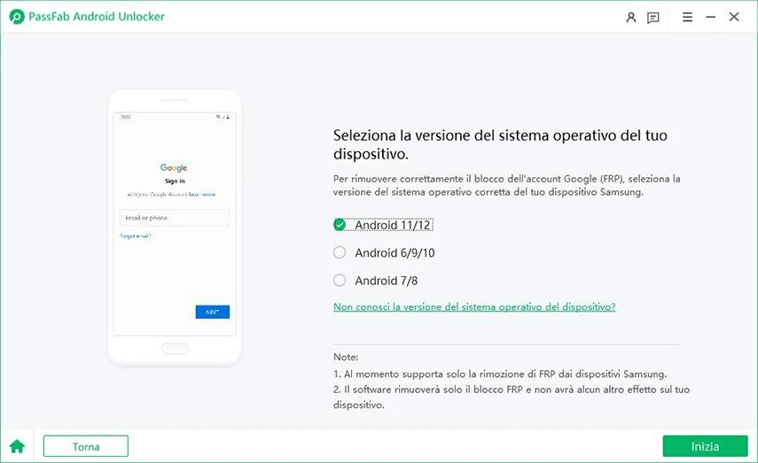 come sbloccare un telefono bloccato da FRP di Google