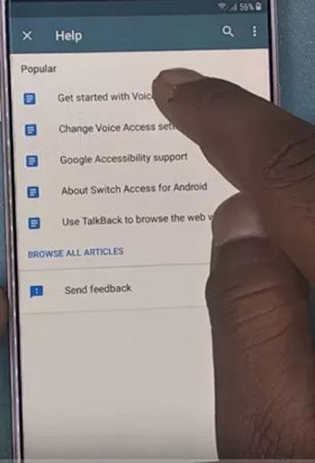 come bypassare l'account google samsung senza pc tramite talkback-4