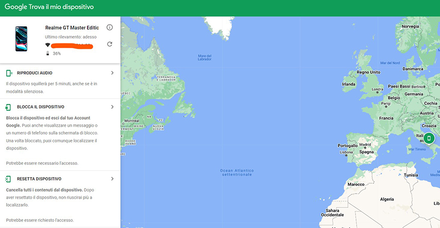 Come sbloccare un telefono senza sapere la password. Trova dispositivo.