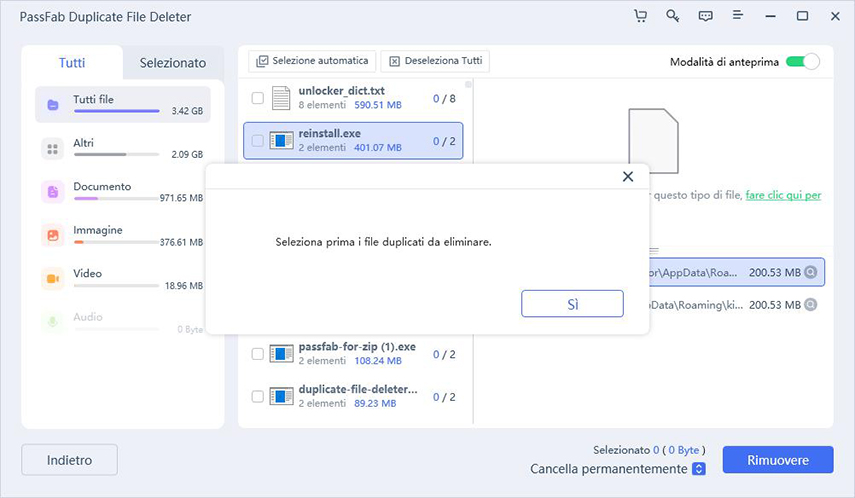 Come rimuovere file doppioni. Elimina duplicati