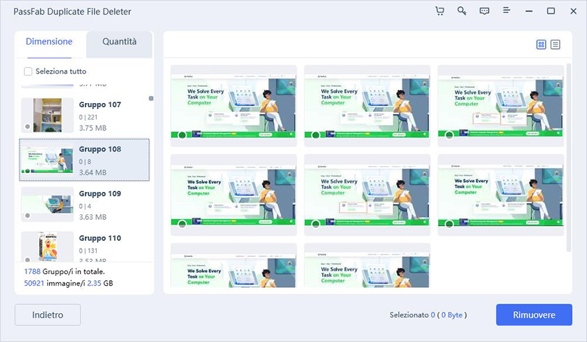 Ricerca immagini simili. Seleziona le immagini simili.