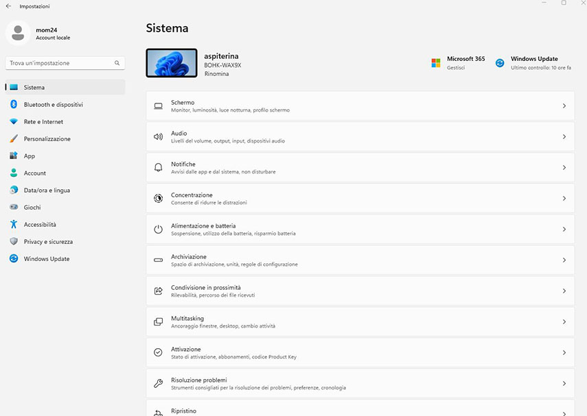 impostazione-sistema