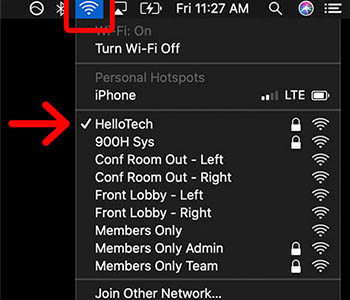trovare password wifi mac