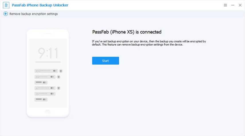 Password backup iPhone. Connessione iPhone