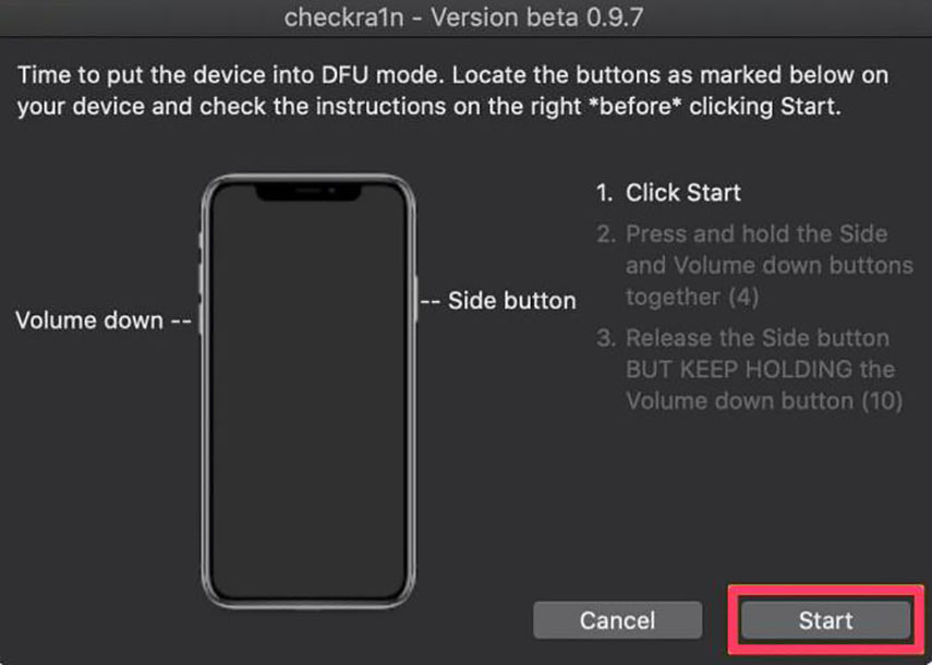 avviare la producera di jailbreak