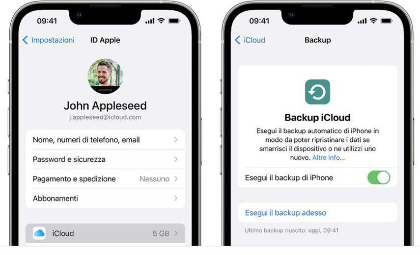 Prima di scaricare iOS 17 beta, effettua un backup con iCloud