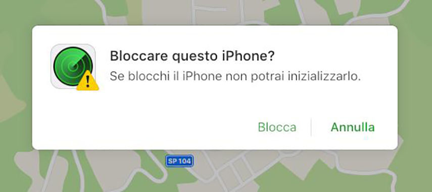 bloccare questo iphone?