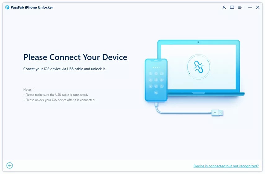 connetti il tuo dispositivo al pc come richiesto