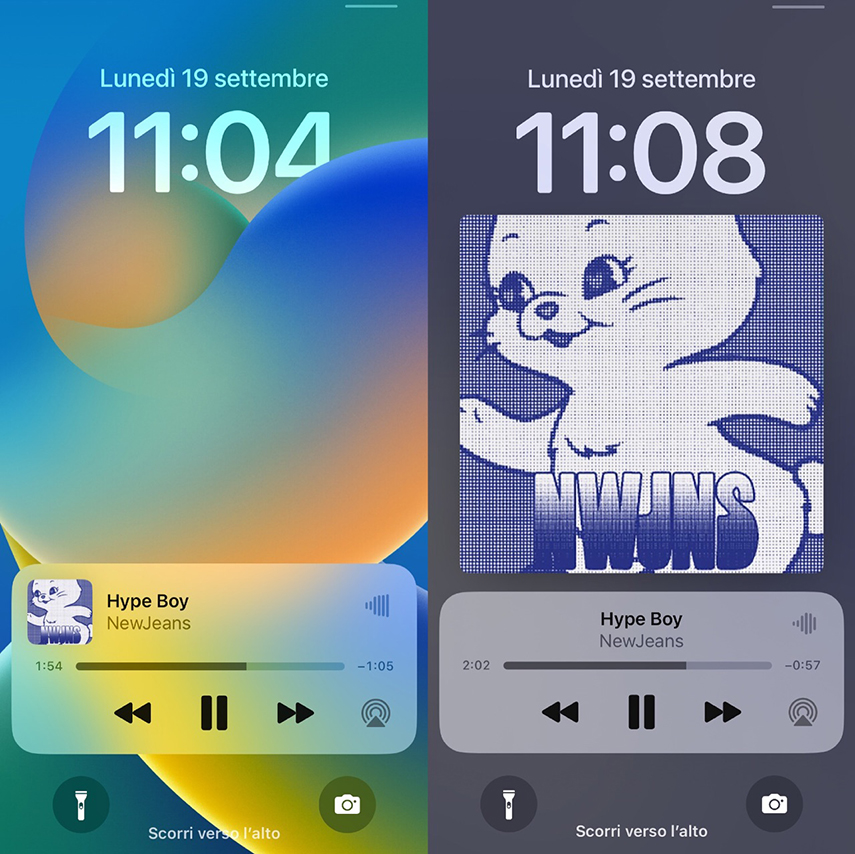 full screen player on ios 16 lock screen
