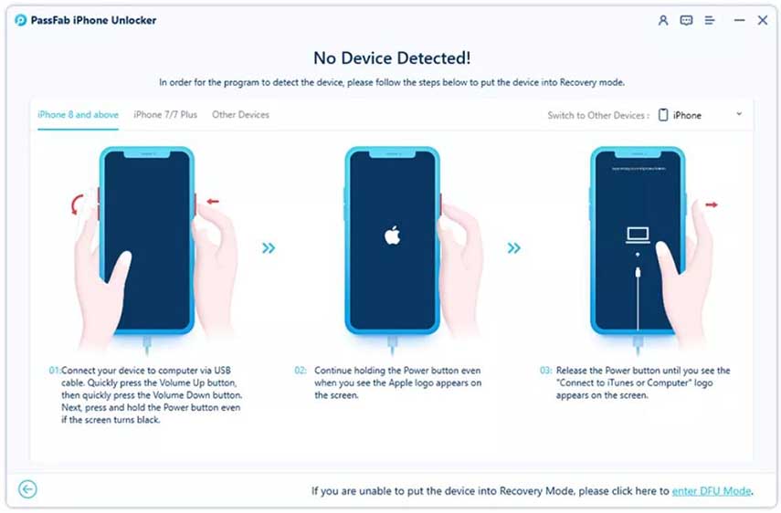 Comandi per iphone bloccato