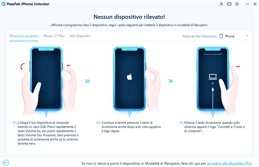 nessun dispositivo rilevato