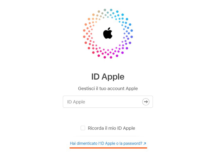 Come sbloccare ID Apple. Recupera password dal sito ufficiale