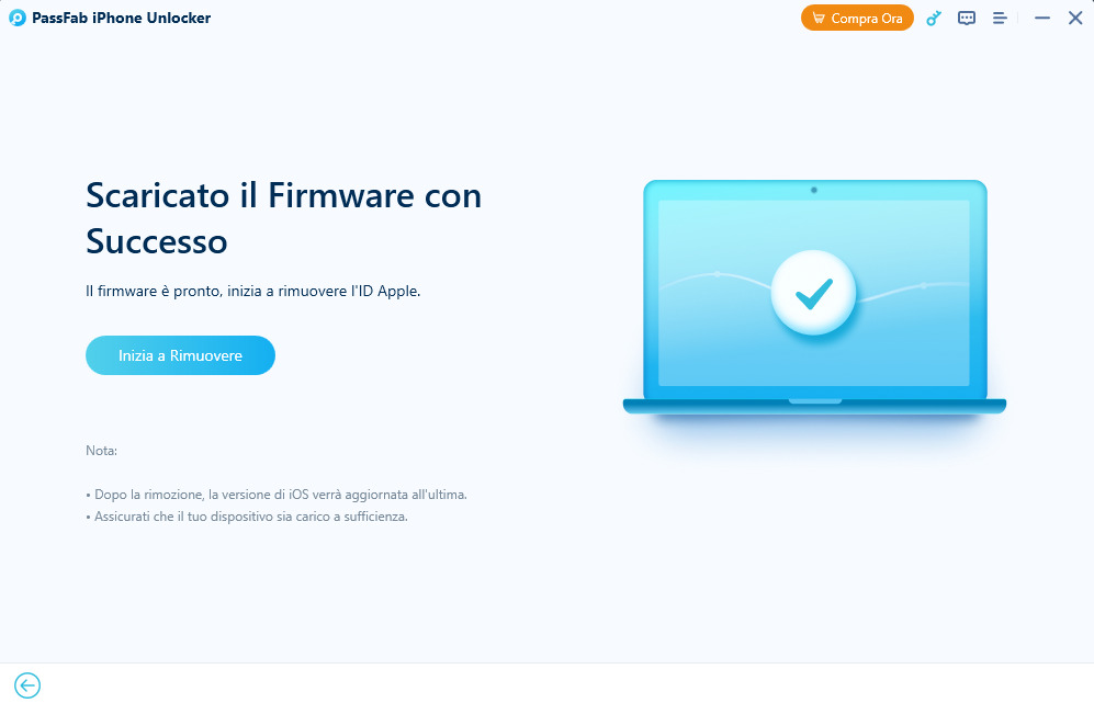 rimuovere il passcode dello schermo con successo