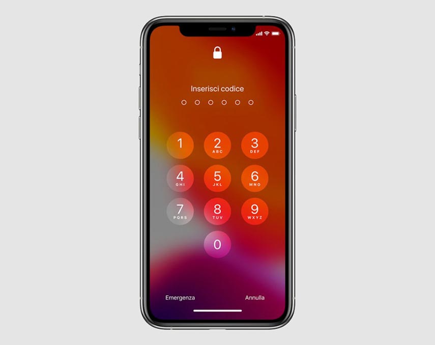 cambiare codice iPhone