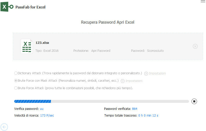 passfab for excel sta recuperando password