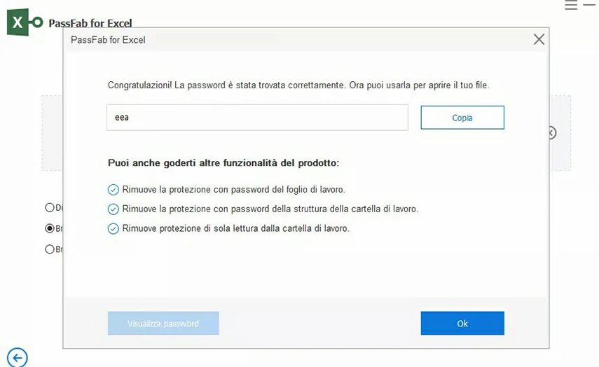 password found