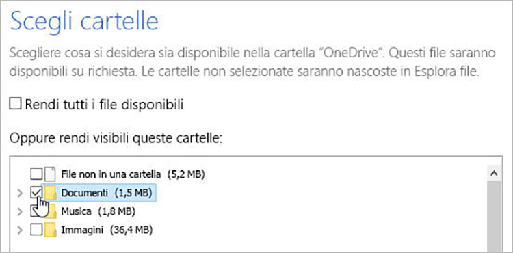 Come fare il backup del disco. Sincronizza cartelle OneDrive
