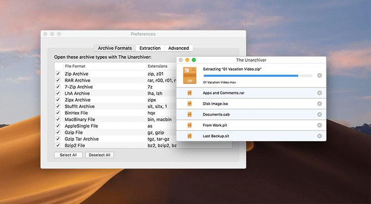 come aprire file rar su mac