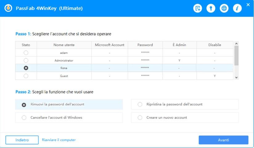 Rimuovere password Windows 11. Rimuovi password.
